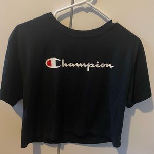 Champion black crop top